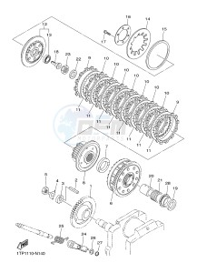 XVS950CU XV950R XV950 R-SPEC (2DX7) drawing CLUTCH