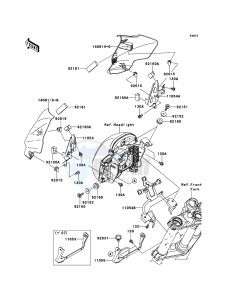 ER-6n ABS ER650B8F GB XX (EU ME A(FRICA) drawing Cowling