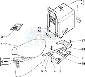 Free pptt 50 drawing Saddle - Rear carrier