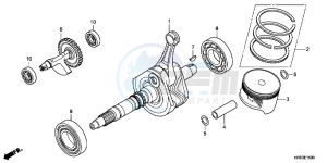 TRX500FED TRX500FE Europe Direct - (ED) drawing CRANK SHAFT/ PI STON