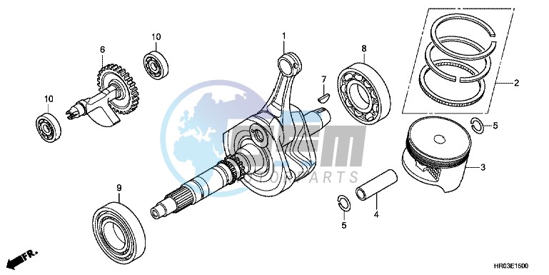 CRANK SHAFT/ PI STON