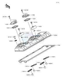 NINJA ZX-10R ABS ZX1000SGF XX (EU ME A(FRICA) drawing Cylinder Head Cover