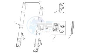 RSV 2 1000 SP drawing Front Fork