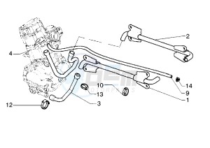 Hexagon GTX 125-180 drawing Water pump