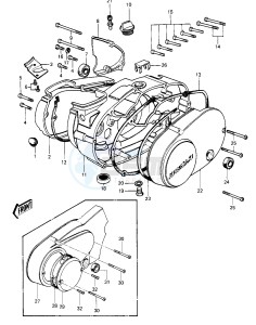 KE 100 A [KE100] (A9-A10) [KE100] drawing ENGINE COVERS