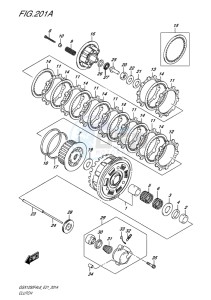 GSX-1250F ABS EU drawing CLUTCH