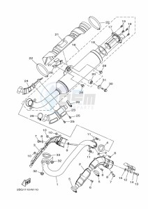 YFM700FWAD YFM7NGPXK (B4FM) drawing EXHAUST