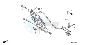 ST1300A9 ED / ABS MME drawing REAR CUSHION