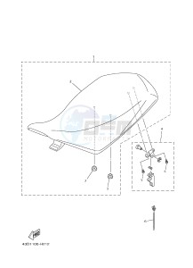 YFM90R (43DB 43DC 43DA 43DA) drawing SEAT