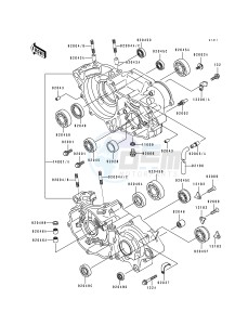 KX 250 H [KX250] (H1-H2) [KX250] drawing CRANKCASE