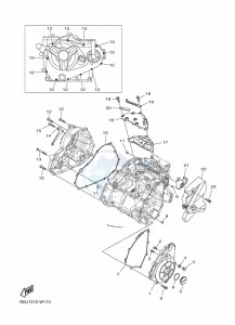 MT-03 MTN320-A (BEV6) drawing CRANKCASE COVER 1