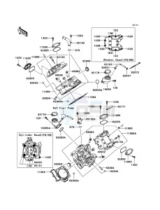 KVF650 4x4 KVF650D6F EU GB drawing Cylinder Head