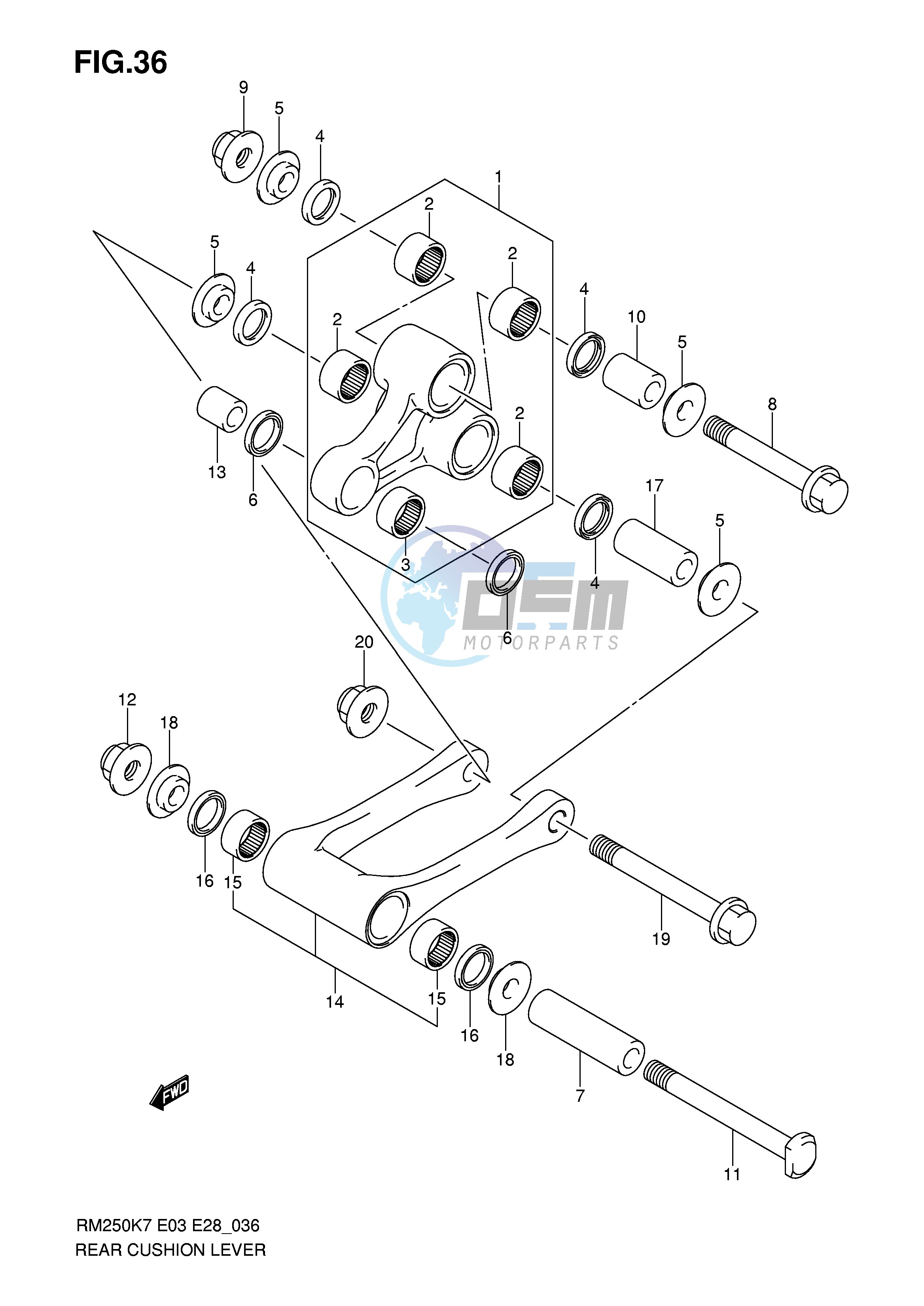 REAR CUSHION LEVER