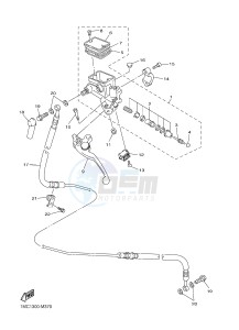 FJR1300A FJR1300A ABS (1MC1,1MC2 1MC6) drawing FRONT MASTER CYLINDER 2