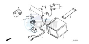 CBR1000RR9 BR / HRC MME - (BR / HRC MME) drawing BATTERY (CBR1000RR)