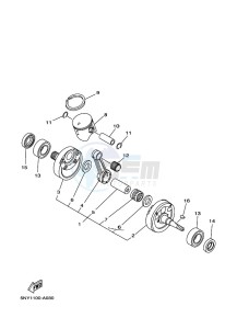 YZ125 (B0V6) drawing CRANKSHAFT & PISTON