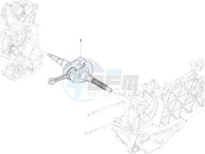 Liberty 150 4t 3v ie lem ( Vietnam ) drawing Crankshaft