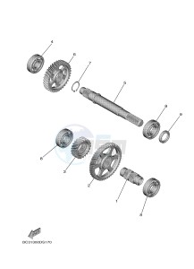 XP530 XP530-A TMAX SX ABS (BX38) drawing TRANSMISSION