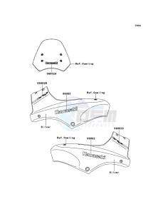 VERSYS KLE650A7F GB XX (EU ME A(FRICA) drawing Decals(Silver)