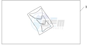 CBF1000T drawing TANK PAD HONDA WING LOGO