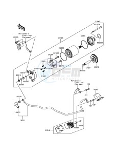 NINJA H2R ZX1000YHF EU drawing Starter Motor