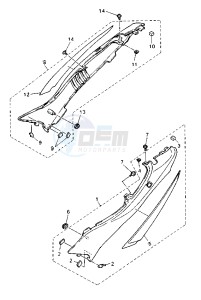 XJ S DIVERSION 600 drawing SIDE COVER