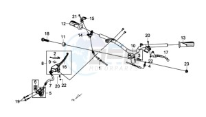 E-VIRID 25KMH drawing HANDLEBAR KLEMPLATEN