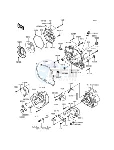 KLX250 KLX250SFF XX (EU ME A(FRICA) drawing Engine Cover(s)