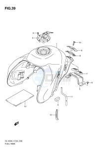 DL1000 (E24) V-Strom drawing FUEL TANK