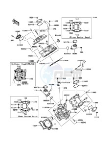 KFX700 KSV700A6F EU drawing Cylinder Head