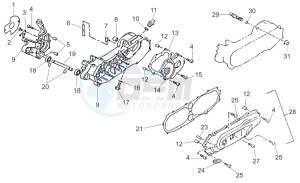 SR 50 Air (Vertical cylinder) drawing crankcase covers