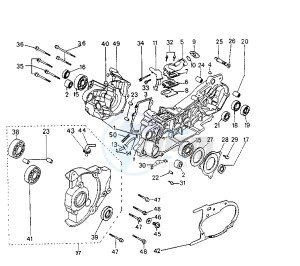 SV GEO - 50 cc drawing CRANKCASE