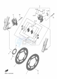 YZF690 YZF-R7 (BEBA) drawing FRONT BRAKE CALIPER