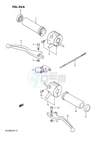 VS750GL (E1) INTRUDER drawing HANDLE SWITCH (MODEL K L M)