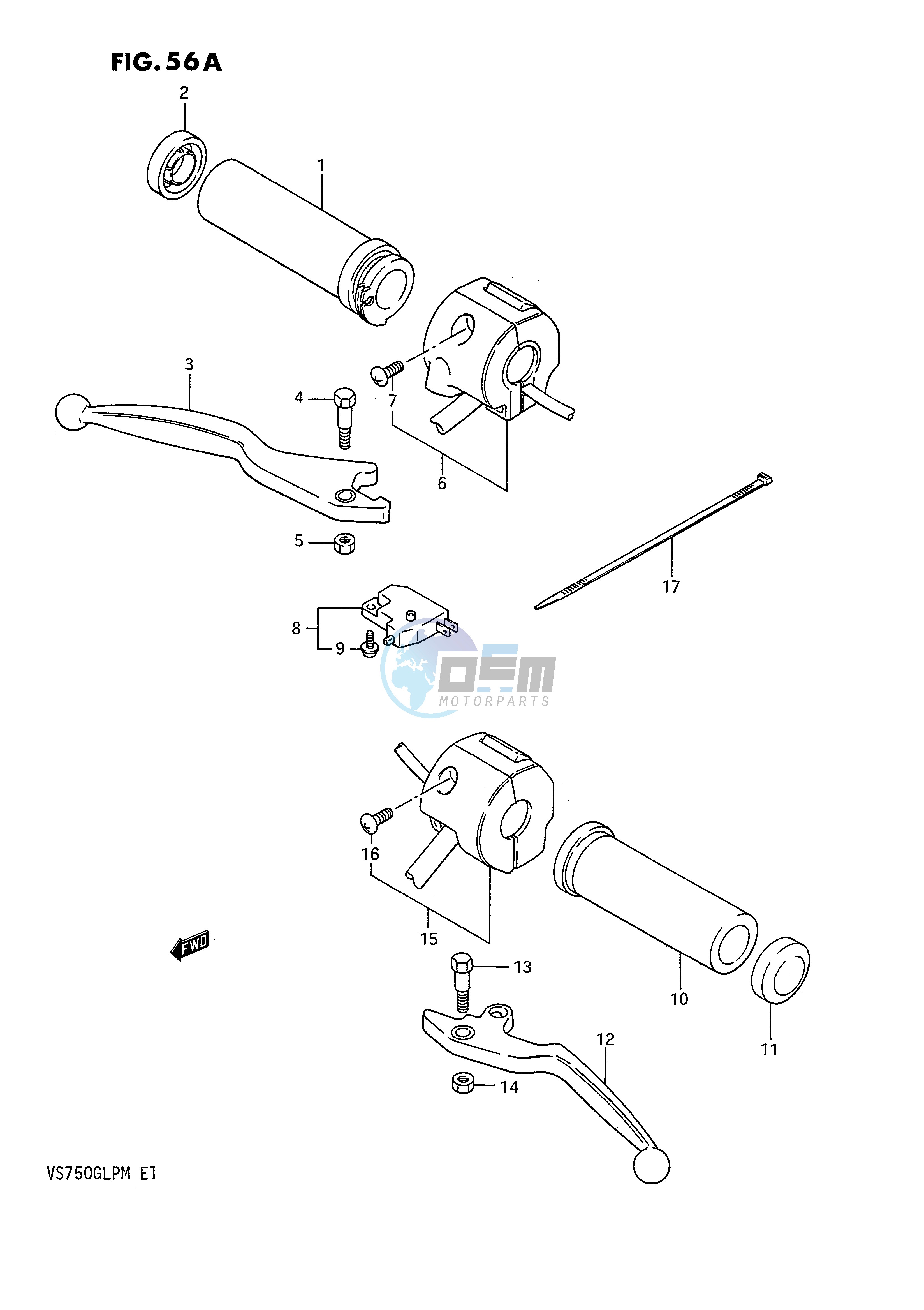 HANDLE SWITCH (MODEL K L M)