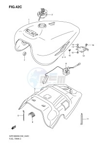 VZR1800 (E2) INTRUDER drawing FUEL TANK (VZR1800K9 UFK9 NK9 NUFK9)