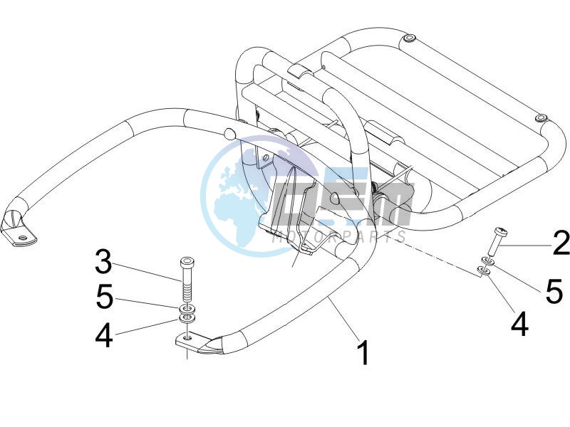 Rear luggage rack