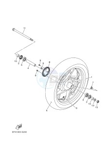 CZD300A X-MAX 300 X-MAX (B741 B749) drawing FRONT WHEEL