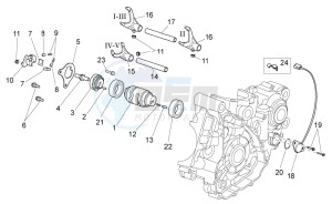 RXV 450-550 drawing Gear box selector II