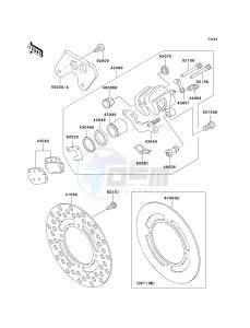 KX 85 A [KX85 MONSTER ENERGY] (A6F - A9FA) A8F drawing REAR BRAKE