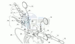 Moto 6.5 650 drawing Handlebar - Controls