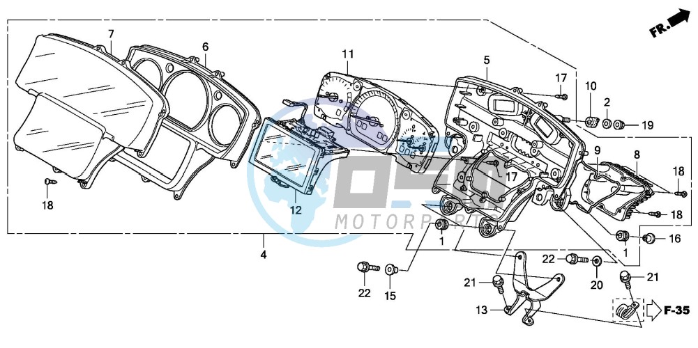 METER (GL18007/8)(NAVIGAT ION)