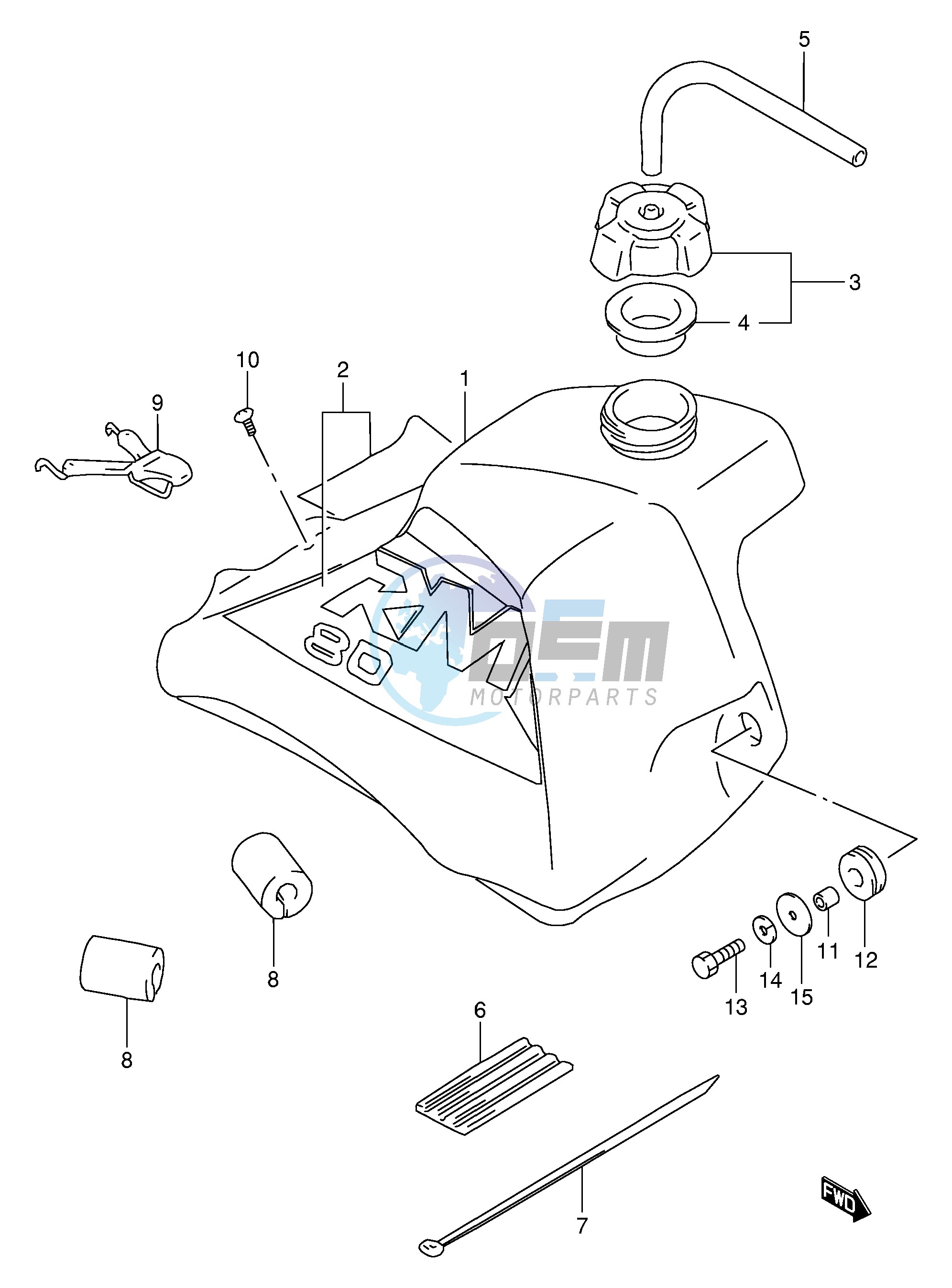 FUEL TANK (MODEL W)