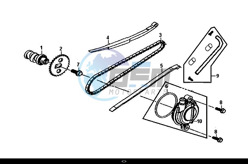 CAM SHAFT-CYL. HEAD L. SIDE COVER