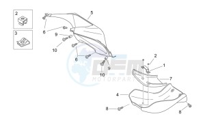 Pegaso 650 Carb drawing Front body - Sump guard