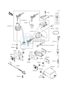 ZX 750 L [NINJA ZX-7] (L1-L3) [NINJA ZX-7] drawing IGNITION SWITCH_LOCKS_REFLECTORS