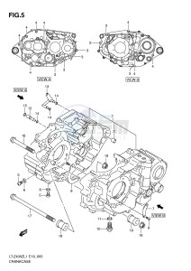 LT-Z400 (E19) drawing CRANKCASE