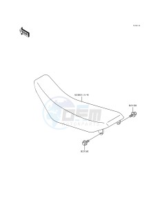 KX 125 H [KX125] (H1-H2) [KX125] drawing SEAT