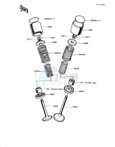 KZ 1100 D [SPECTRE] (D1-D2) [SPECTRE] drawing VALVES