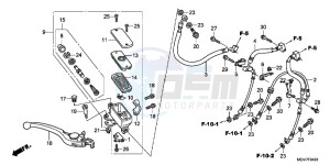 CBR600FAC drawing FR. BRAKE MASTER CYLINDER (CBR600FA)